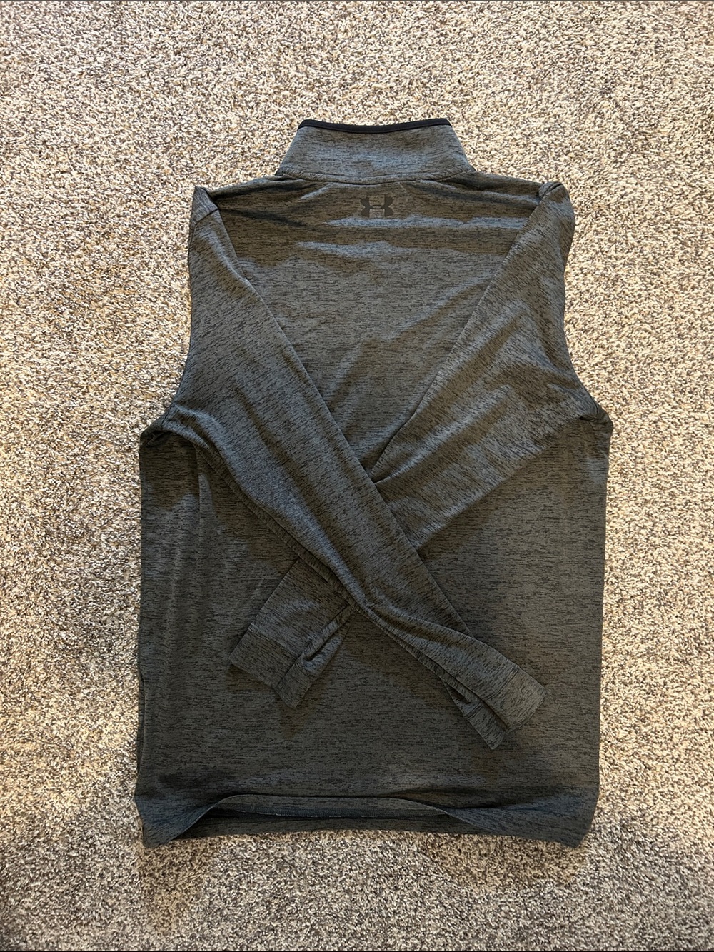 Under Armour Charcoal Gray Half-Zip Training Top - Picture 3 of 3